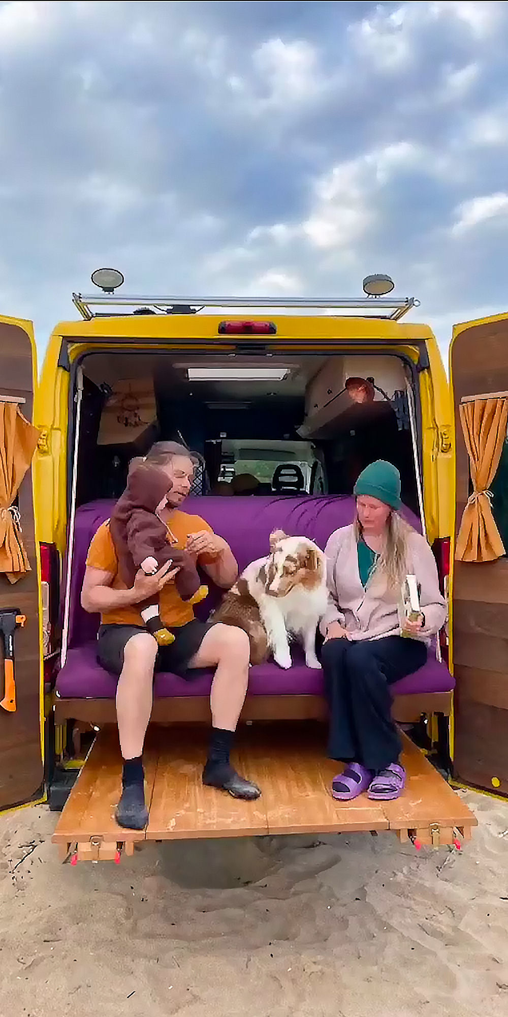 diy camper van conversion bed that turns into a couch